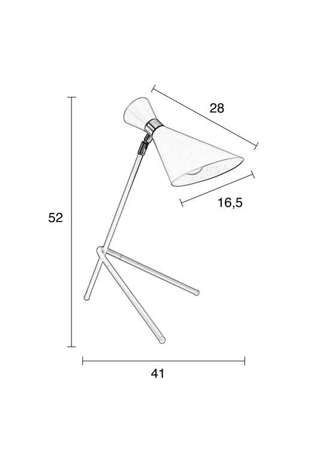 Lampa stołowa SHADY biała