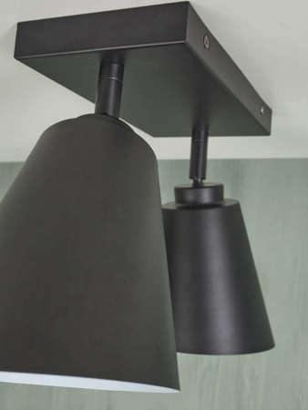 Lampa sufitowa BREMEN podwójna czarna