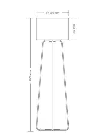 Lampa wewnętrzna, podłogowa Kandela Lighting Columbus LS-1