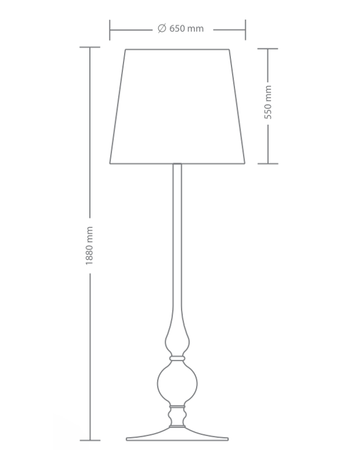 Lampa wewnętrzna, podłogowa Kandela Lighting Jazz LS-3