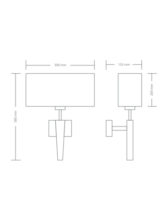 Lampa wewnętrzna, ścienna Kandela Lighting Nova K-1