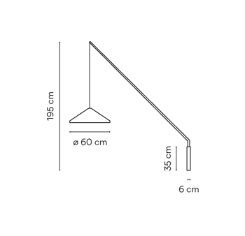 Lampa wewnętrzna, ścienna Vibia North 5630