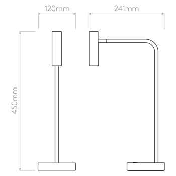 Lampa wewnętrzna, stojąca Astro Enna Desk LED 1058005