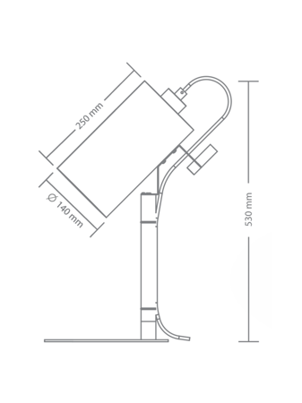 Lampa wewnętrzna, stojąca Kandela Lighting Oslo LG-1