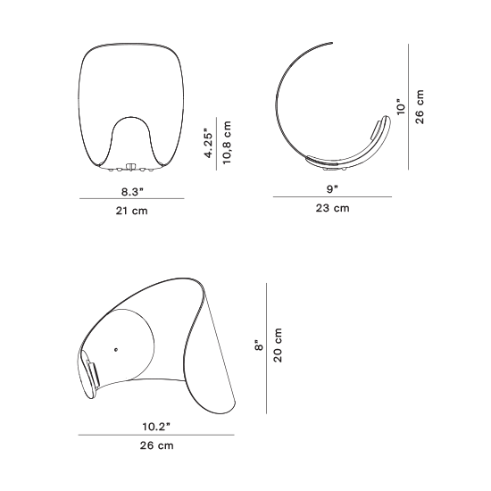 Lampa wewnętrzna, stojąca Luceplan Curl