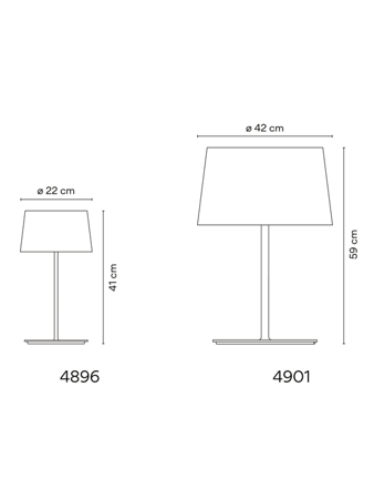 Lampa wewnętrzna, stojąca Vibia Warm 4896