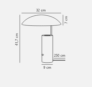 Lampa wewnętrzna, stołowa Mademoiselles Black Marble, NORDLUX, 2220405003, Outlet