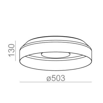 Lampa wewnętrzna, sufitowa Aqform Maxi Ring dot LED 230V surface 03