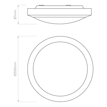 Lampa wewnętrzna, sufitowa Astro Dakota 300 1129001