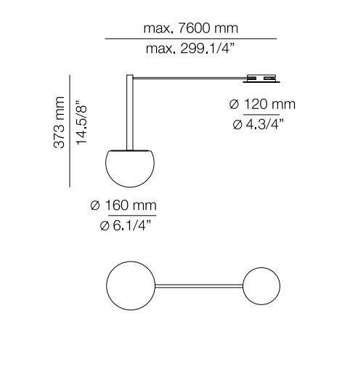 Lampa wewnętrzna, sufitowa Estiluz Circ T-3821R 26BLK