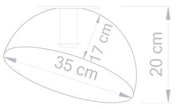 Lampa wewnętrzna, sufitowa SFERA 50 biało-złota, SIGMA, 32465, Outlet