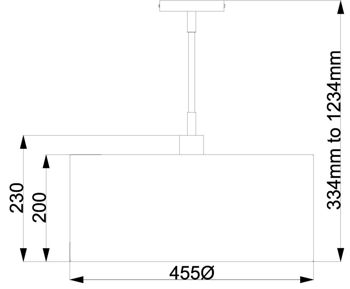 Lampa wewnętrzna, wisząca Elstead Balance BALANCE/P XL WPN