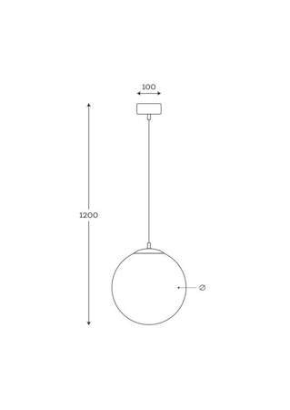 Lampa wewnętrzna, wisząca Famlight Muna bursztynowy 25 cm, miedź/mosiądz