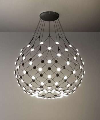 Lampa wewnętrzna, wisząca Luceplan Mesh 100