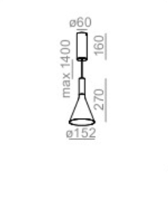 Lampa wewnętrzna, wisząca MORPH LED, AQFORM, 50576-M930-F3-00-12, Outlet