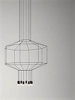 Lampa wewnętrzna, wisząca VIBIA WIREFLOW 0302