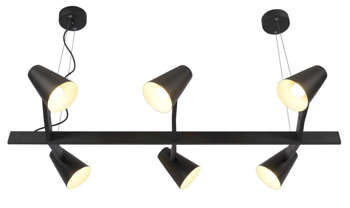 Lampa wisząca BIARRITZ/H6/B, czarna