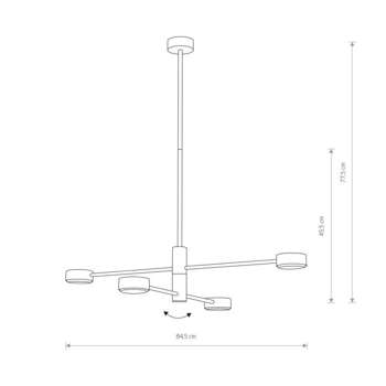 Lampa wisząca Nowodvorski Orbit, biały