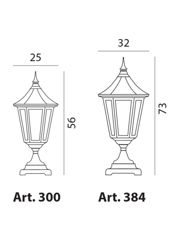 Lampa zewnętrzna, słupkowa Modena 384, biały