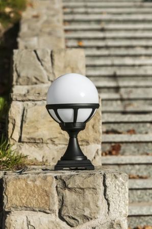 Lampa zewnętrzna, stojąca Bolonia 313, biały