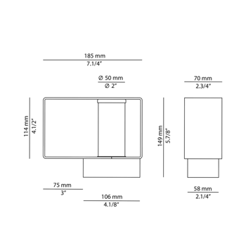 Lampa zewnętrzna, stojąca Estiluz Frame P-4054X