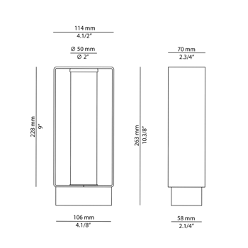 Lampa zewnętrzna, stojąca Estiluz Frame P-4055X