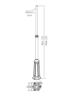 Słup Norlys art. 3010