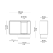 Lampa zewnętrzna, stojąca Estiluz Frame P-4054X